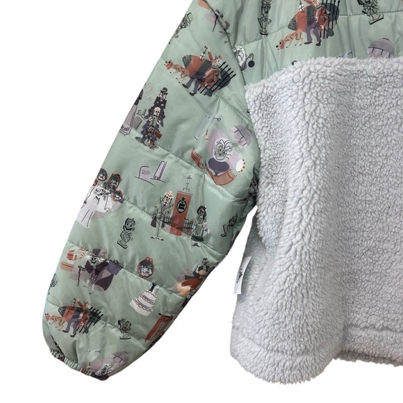 Disney Parks “The Haunted Mansion” Sherpa, Cropped Jacket - NWT, Size L, Multi - Picture 13 of 17